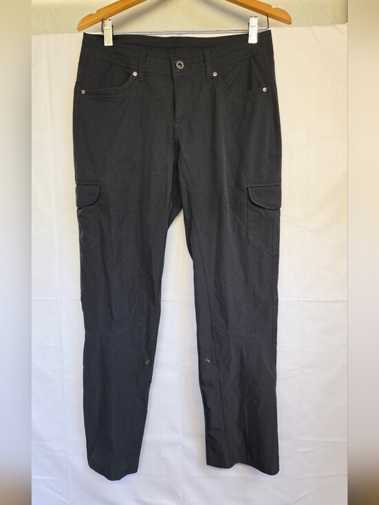 Kuhl Pants - Kuhl Women's Hiking Pants Black Cargo Roll Up-Size 6